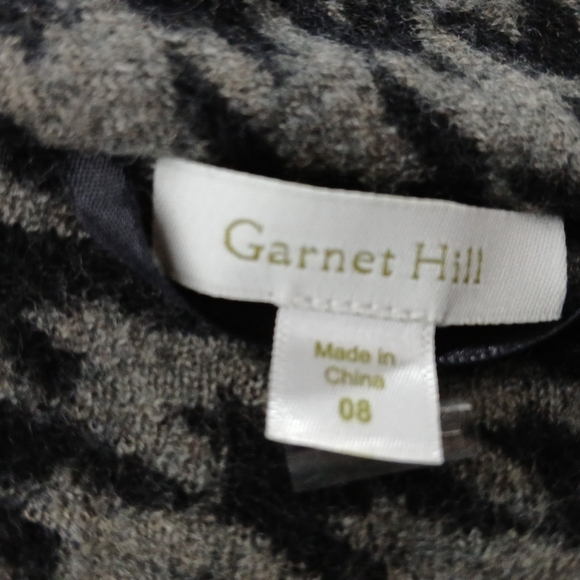 Garnet Hill Asymmetrical Boiled Wool Coat. Ladies Size 8 - Picture 8 of 10